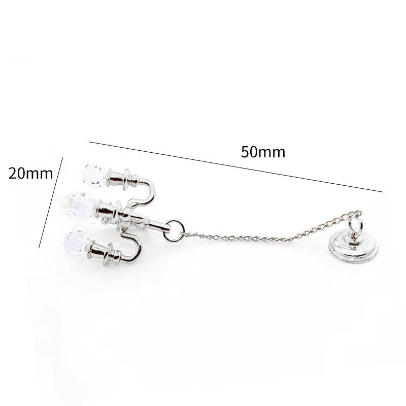 Mini retro metal photo prop decorations in gold and silver measuring 5x2cm