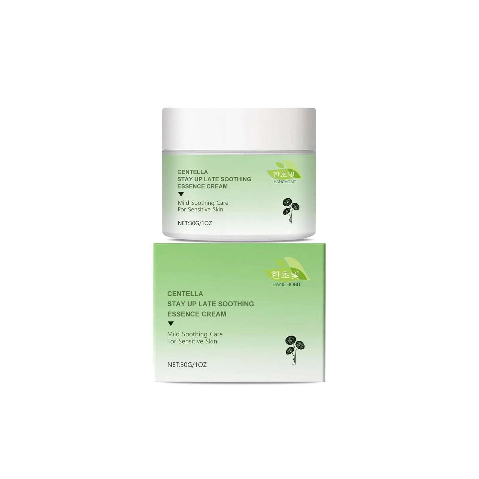 Centella Asiatica Soothing Cream 30g jar with botanical extract formulation