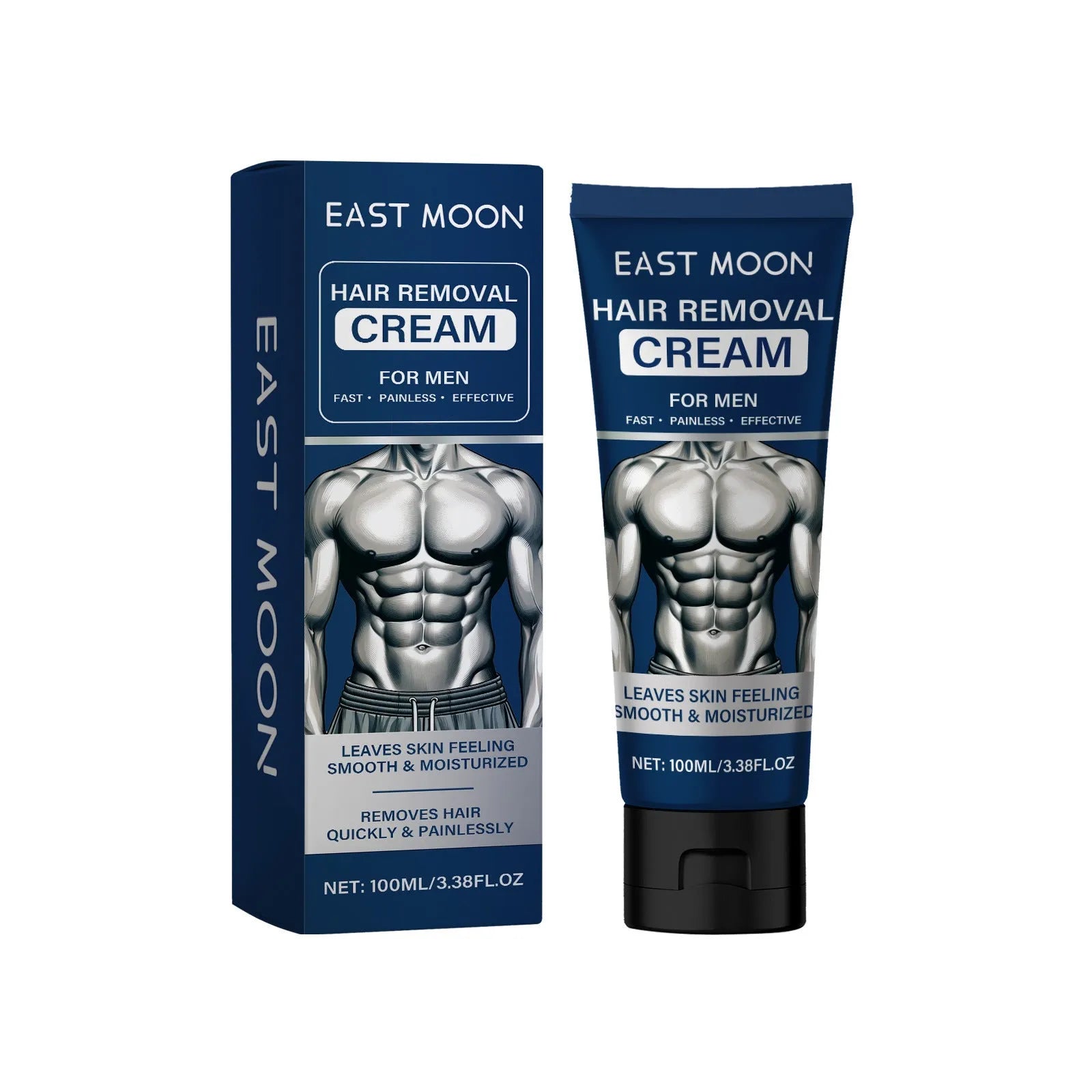 Men's hair removal cream 100ml container for beard and body depilation