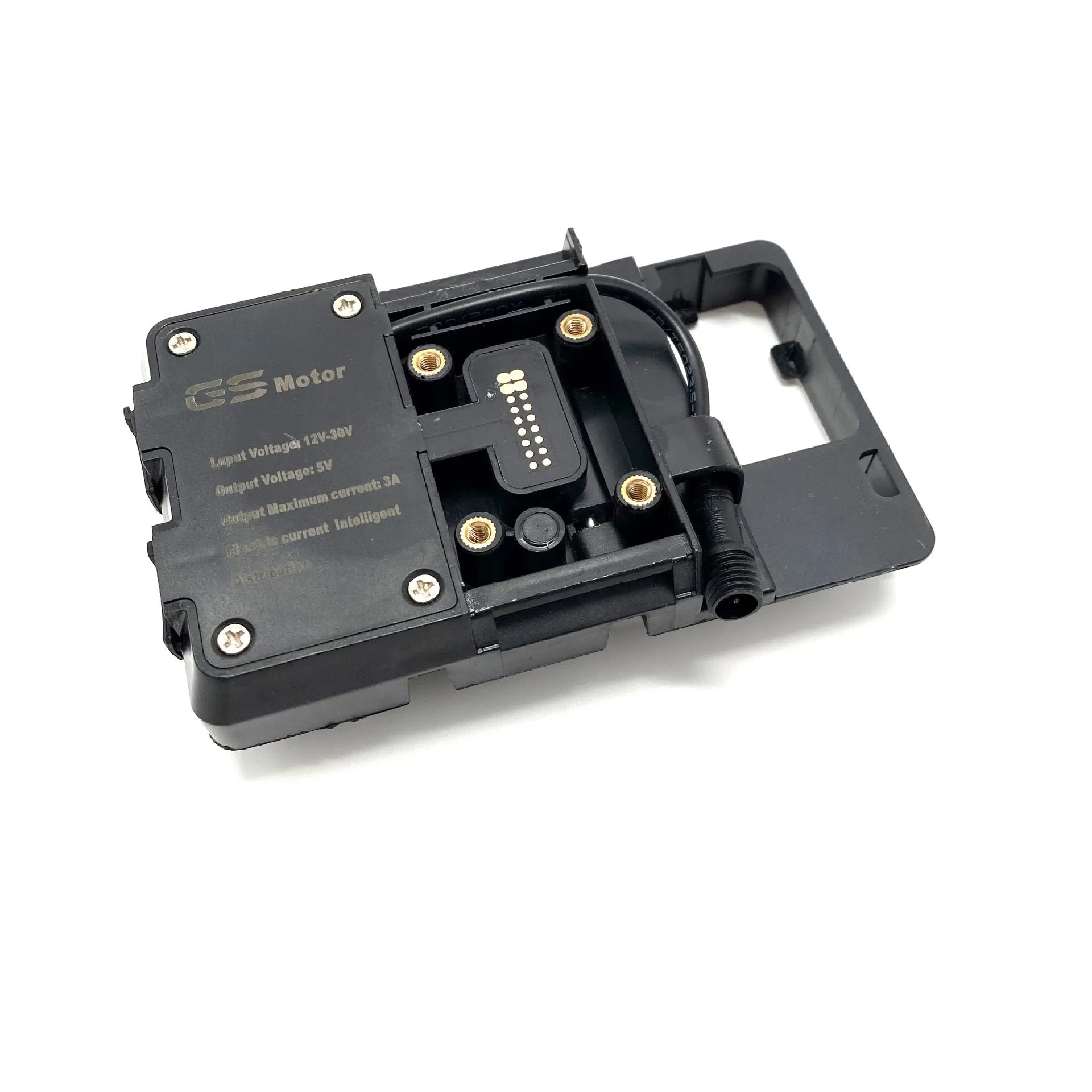 Black ABS plastic navigation bracket for BMW R1200GS and R1250GS motorcycles
