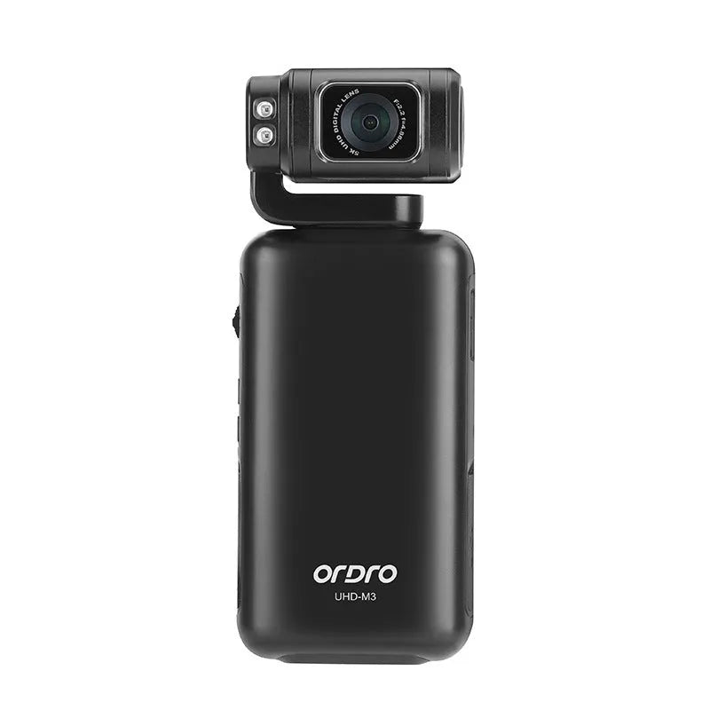 M3 pocket camera black with 180 degree flip screen open showing 3.5 inch LCD touchscreen