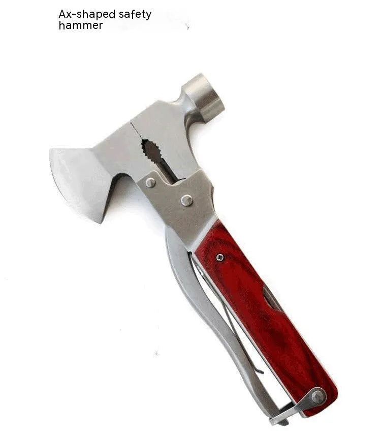 16-in-1 car safety hammer with solid steel construction and Oxford fabric bag