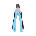 Blue heavy-duty dog nail clippers with safety guard for large breed thick nails