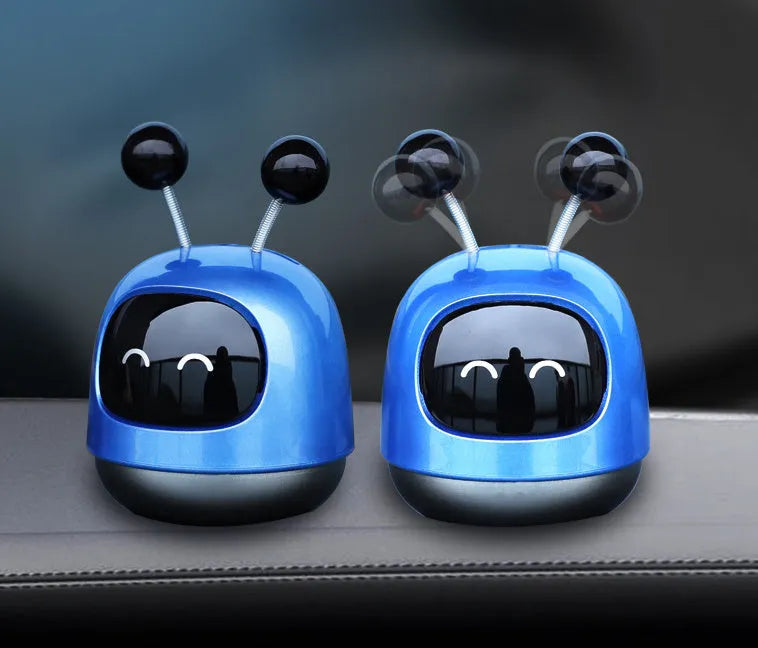 Robot-shaped car vent aromatherapy diffuser decoration with 40ml gel capacity