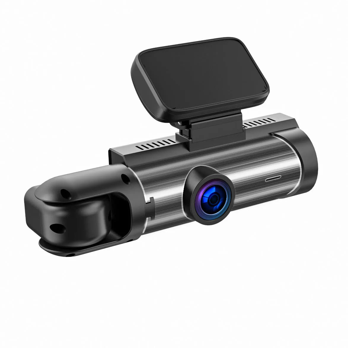 Dual-lens HD driving recorder with 3.5-inch screen for front and rear car cameras
