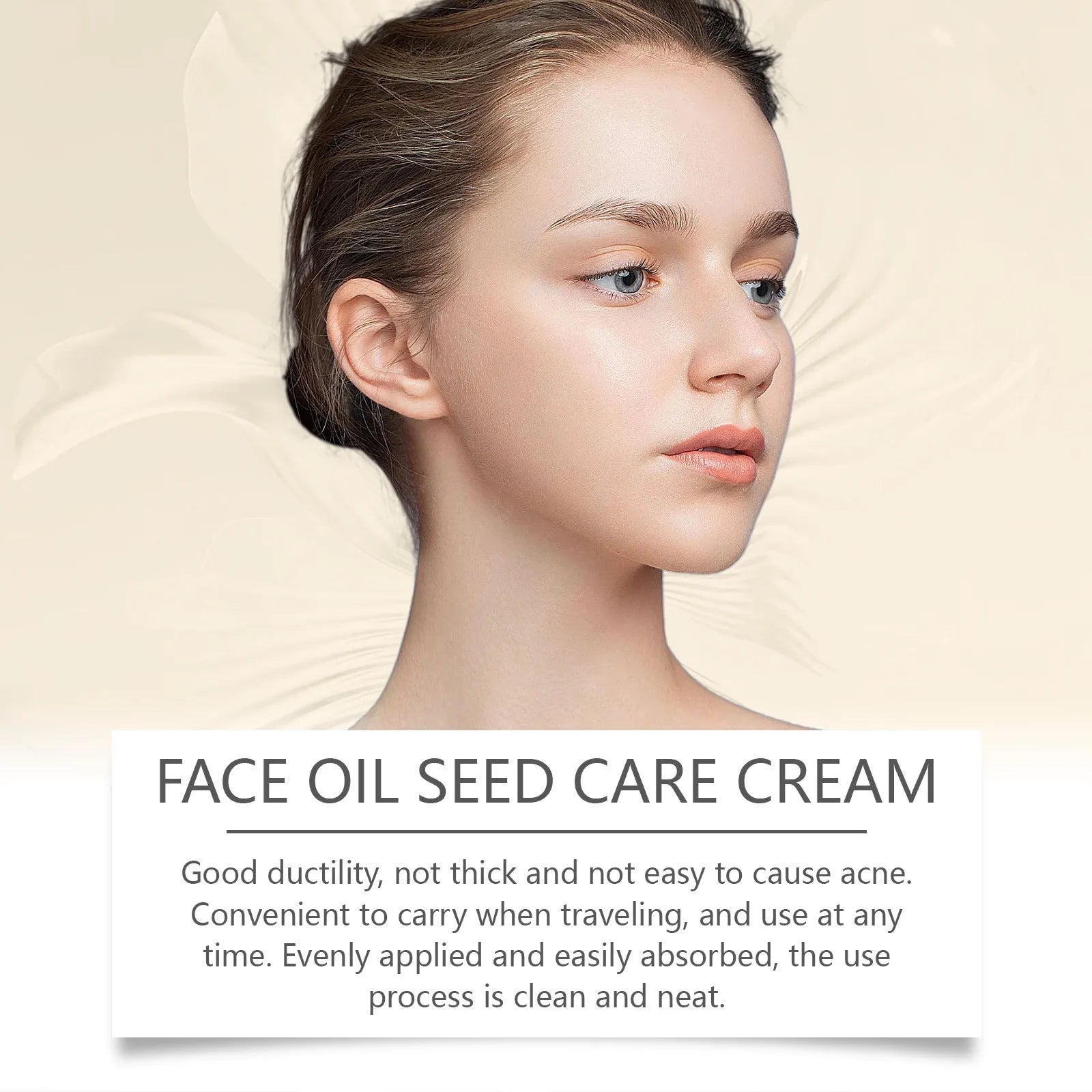 30g jar of facial and neck hydrating cream with glycerin, mineral oil, and botanical extracts