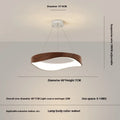 Nordic creative wood grain chandelier 40cm modern simplicity home lighting fixture for bedroom dining room