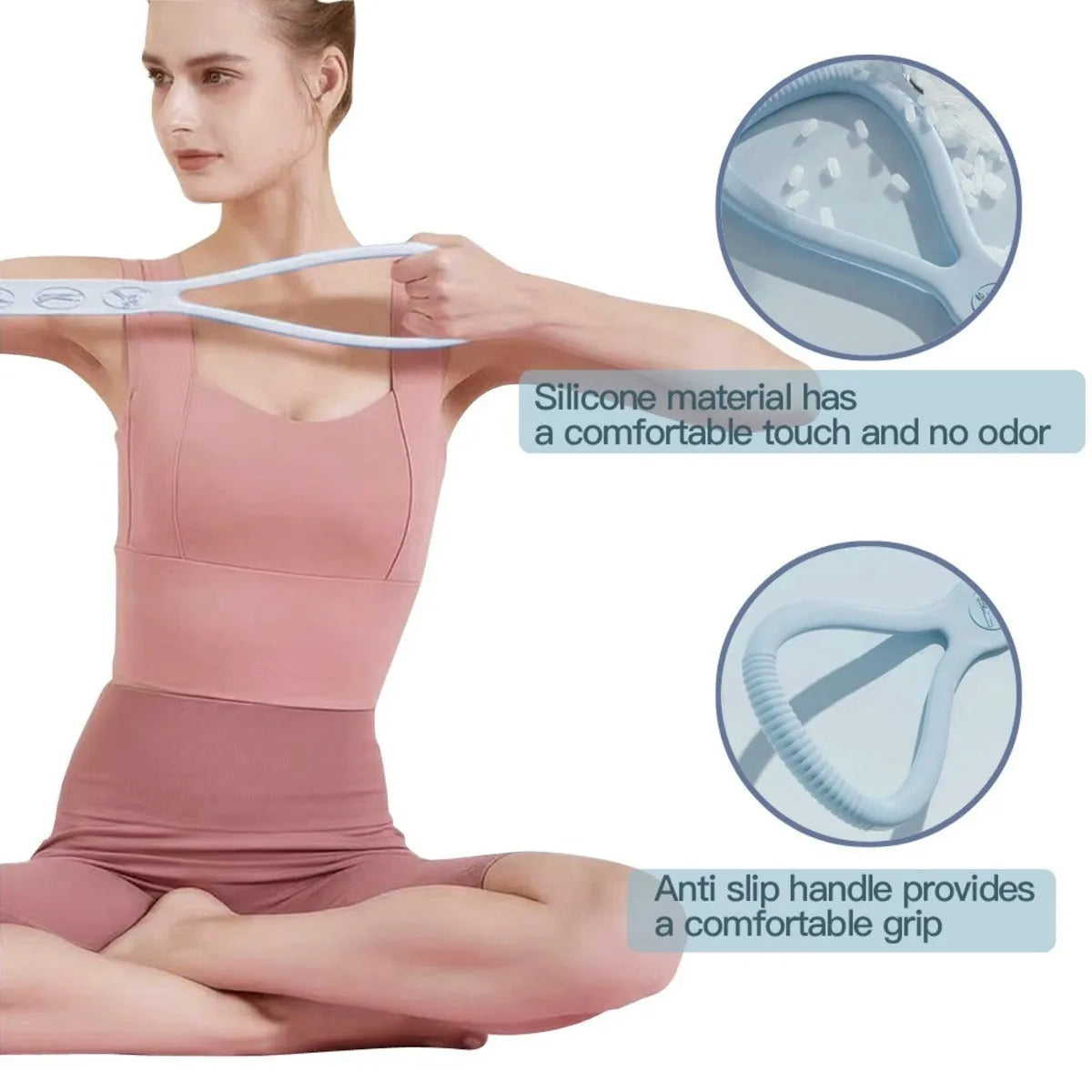 Mini resistance band kit set of 3 loop bands in Light, Medium, and Heavy levels for legs and glutes