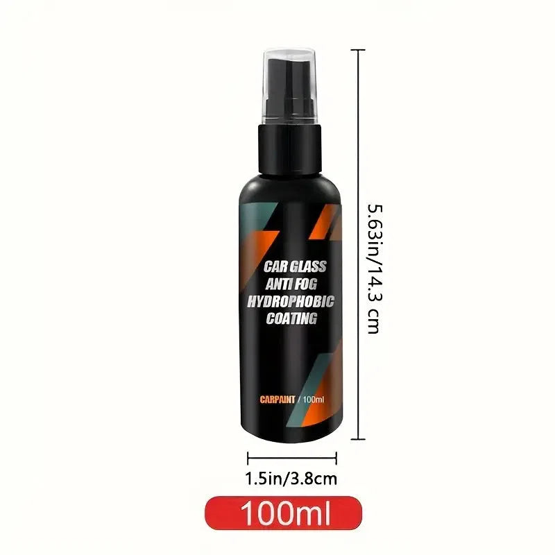 Water repellent spray bottle 100ml for car glass anti rain coating and antifogging