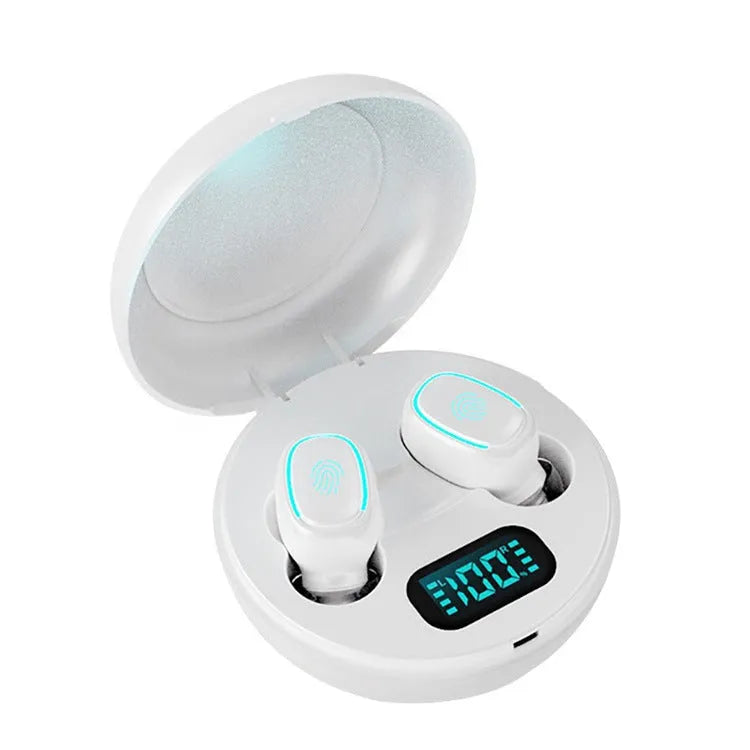 Bluetooth wireless headset with private mould earplug design in white, black, or red colour options