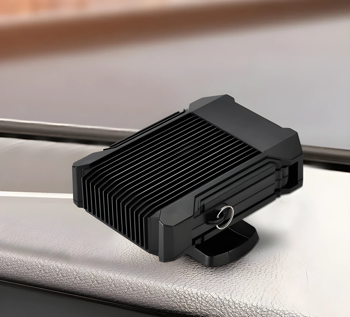 Black ABS car windshield heater and defroster, 150W, about 16.5*8cm, for most models