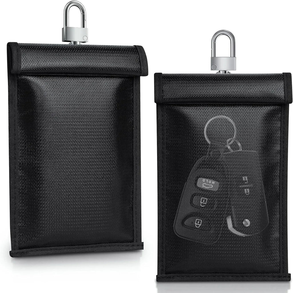 Fireproof flame retardant glass fibre fabric car key case in solid colour for mobile phone storage