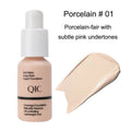 Concealer liquid foundation 30ml in five shades Porcelain Nude Warm Peach Buff Beige Sand for brightening and oil control