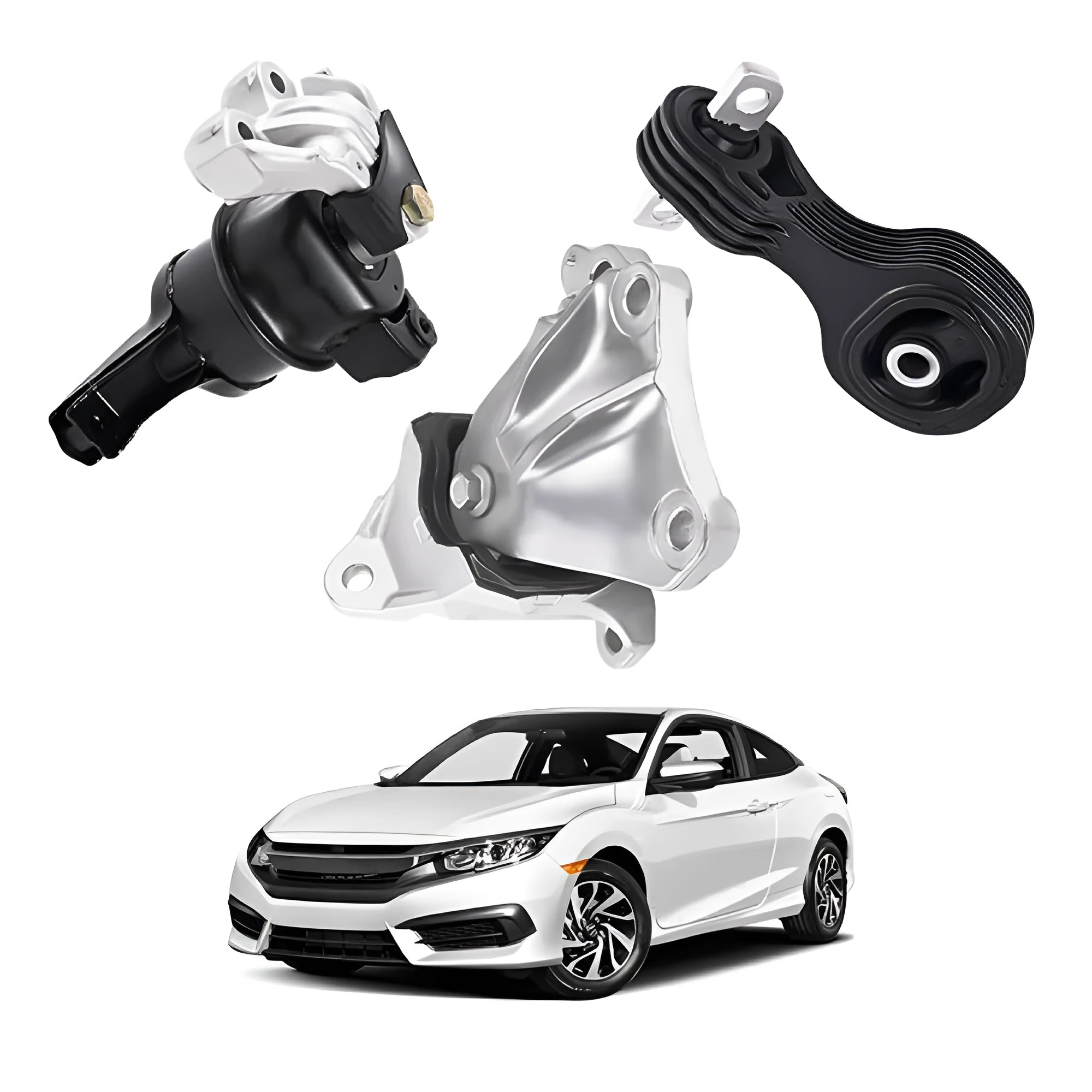 Metal engine mount set for excavator models 228-02000, S4721950330, S472-195-033-0, 460404011, colour as pictured