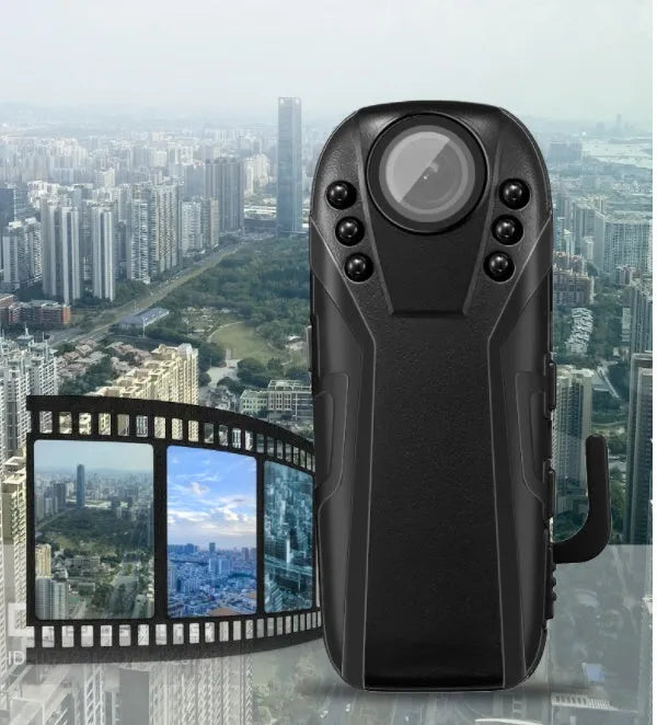 Portable HD 1080P law enforcement recorder with plastic shell, 125° wide angle, and infrared night vision