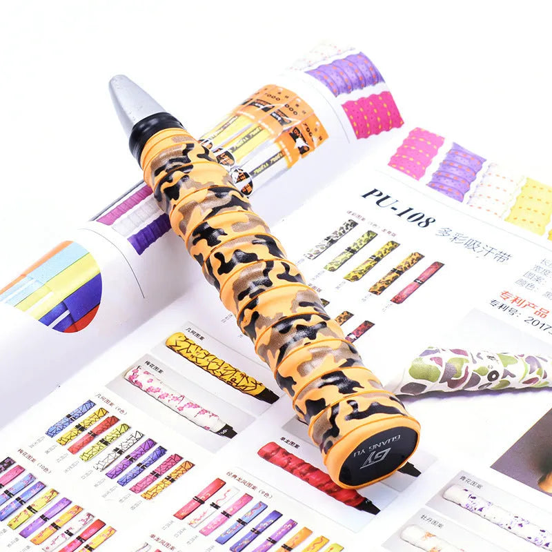 PU camouflage winding tape roll for sports equipment in multiple colour options