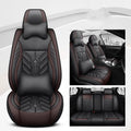 Leather car seat cushion with contrast stitching in Nordic Green colour option