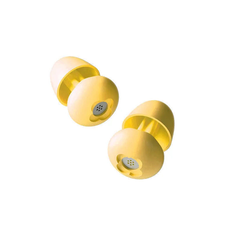 Silicone earplugs in assorted solid colours including purple, grey, white, black and blue