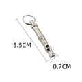 Metallic ultrasonic adjustable dog whistle for training and barking control