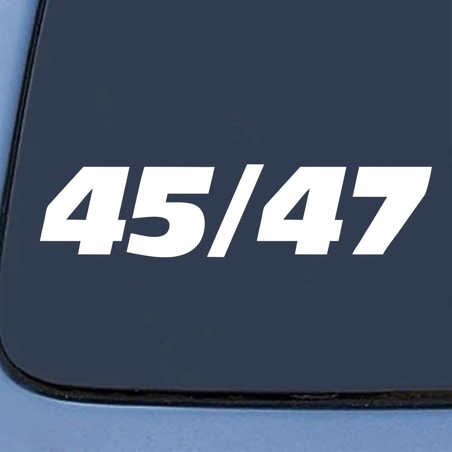 Creative portable car window vinyl sticker measuring 5 by 1.6 inches in style 01