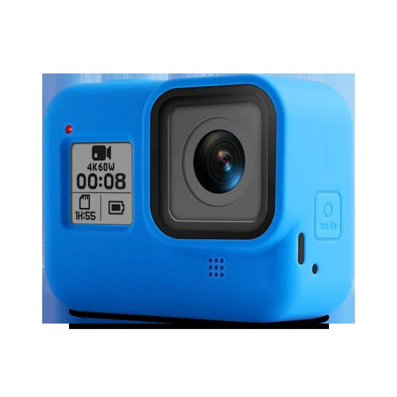GoPro Hero8 Black silicone protective sleeve with carrying strap and lanyard accessories in multiple colour options