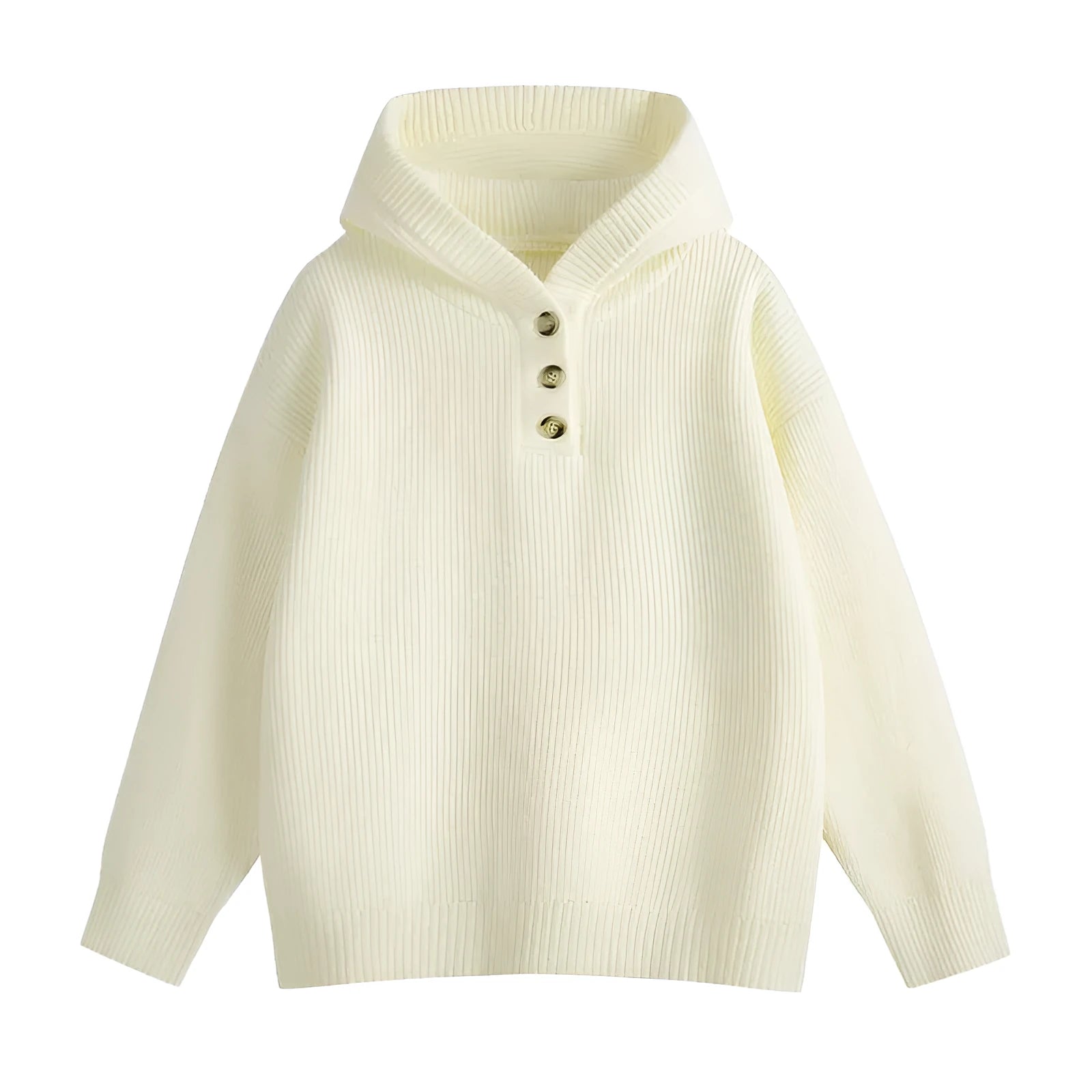 Men's hooded chenille sweater loose batwing sleeve pullover available in four colours