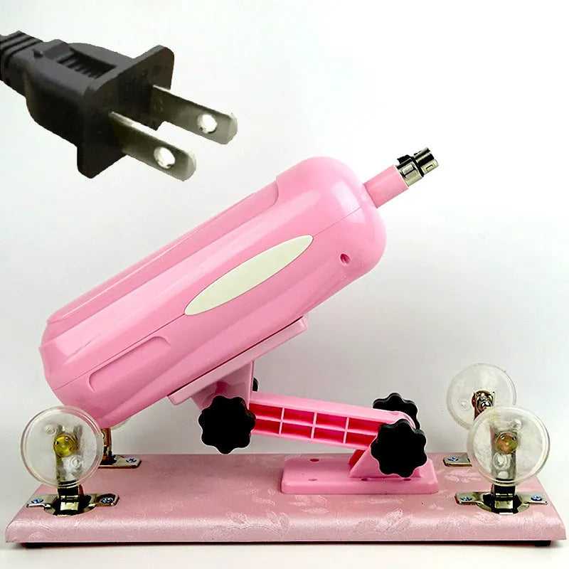 Bobb women's automatic telescopic thrusting sex tool in purple, black, or pink colours showing 37cm length