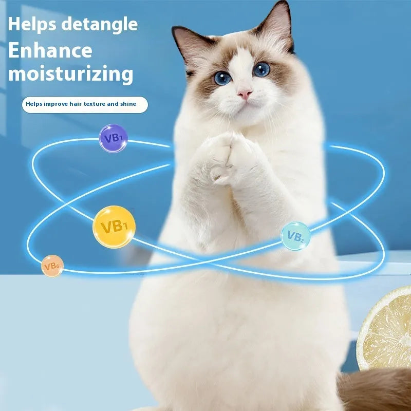 Cat universal bath lotion shampoo 280ml anti-mite body deodorisation bottle