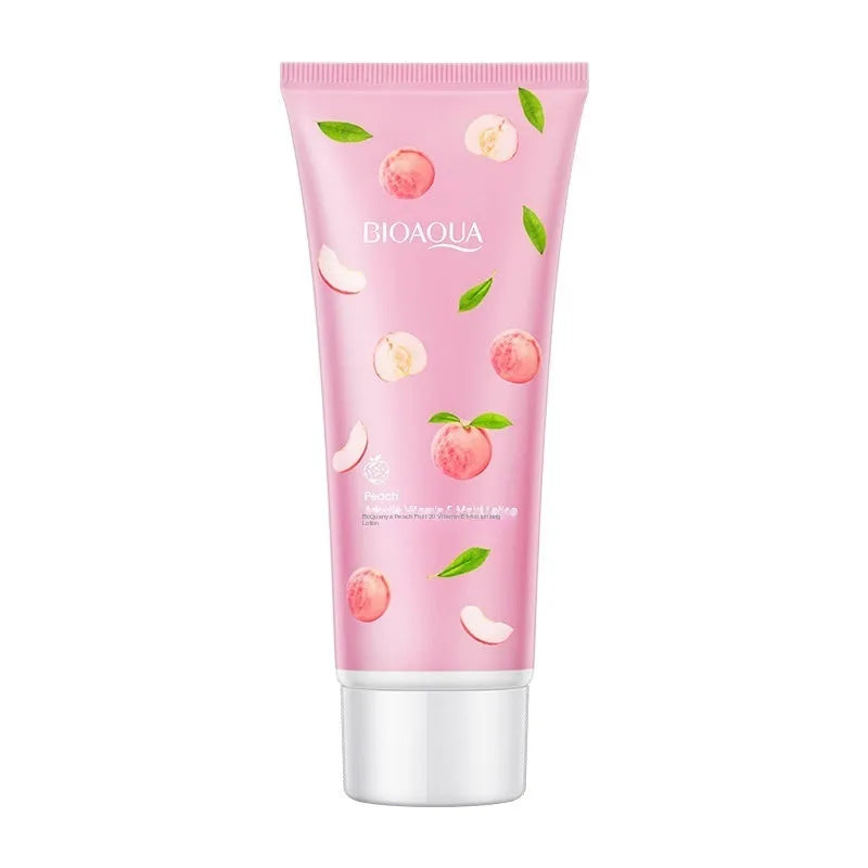 Peach lactic acid bacteria vitamin E body lotion 100g mild moisturising body cream tube for general use