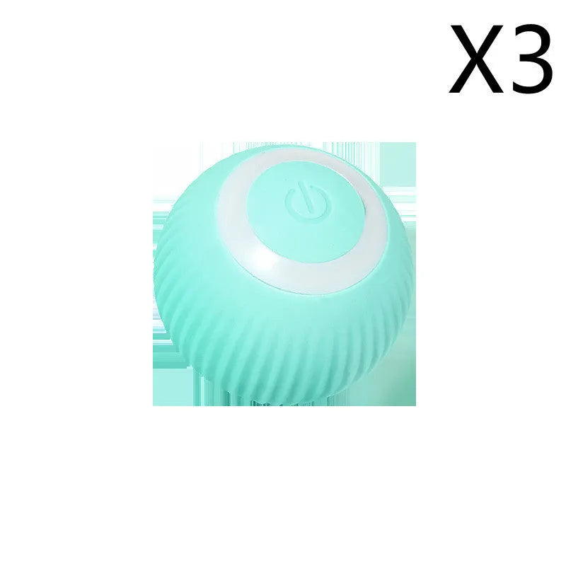 Cat Gravity 43mm intelligent rolling ball toy in plastic with bionic motion and obstacle avoidance