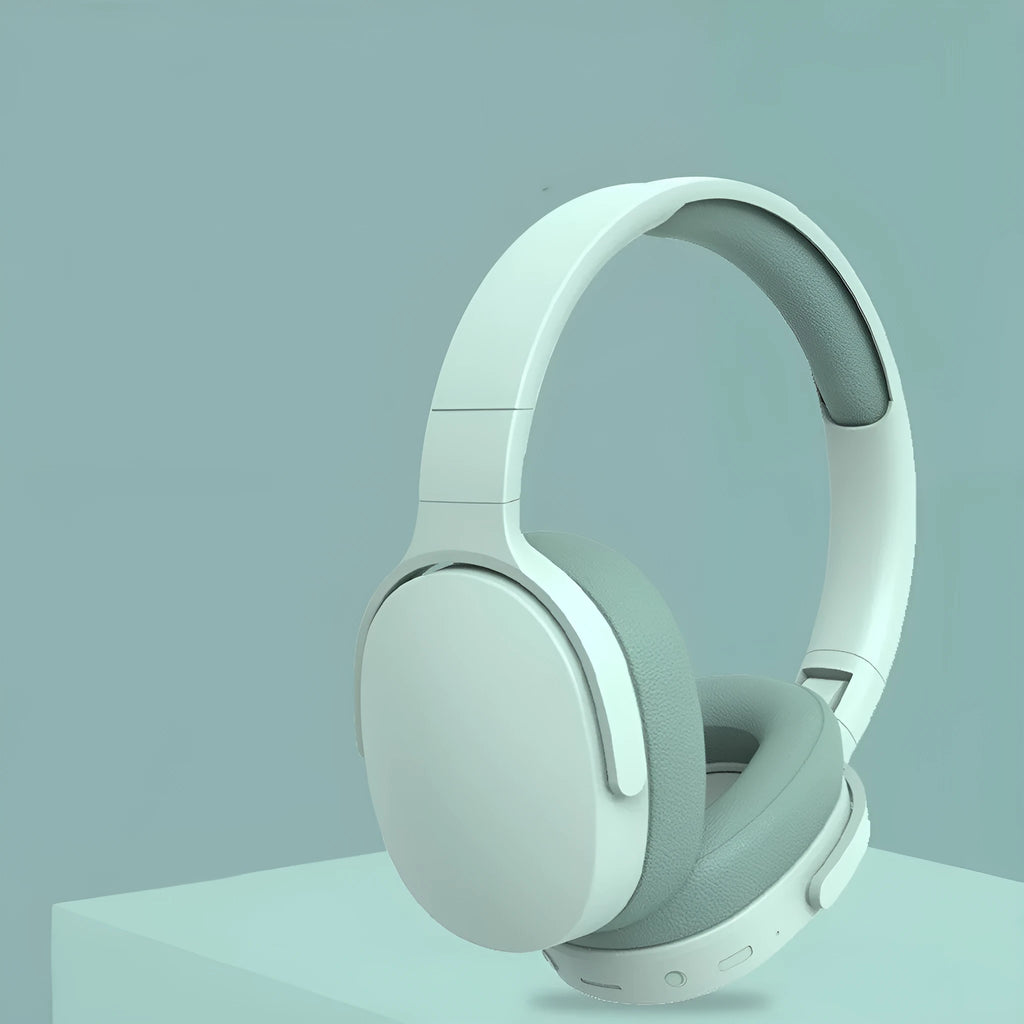 Wireless Bluetooth headset stereo denoise 40mm speaker 10-hour battery 5 colours Green Blue Apricot Pink Grey