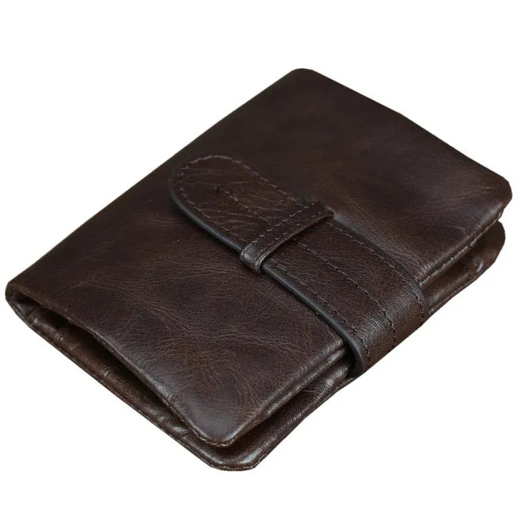 Genuine leather women's wallet with multiple card slots in a choice of solid colours.