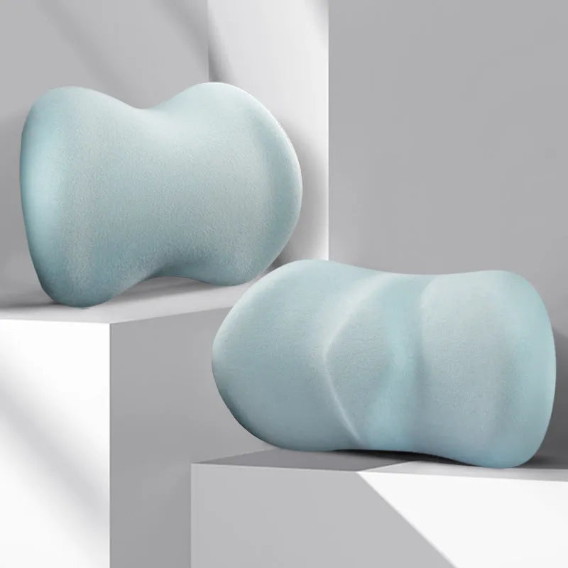 Car seat headrest and lumbar support pillows in multiple colour options