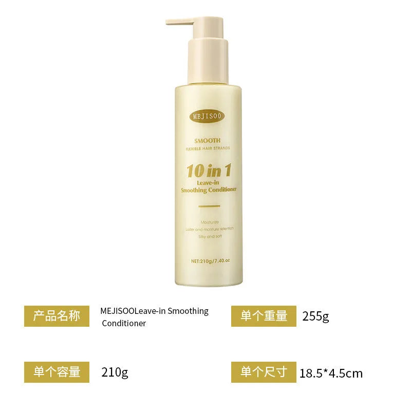 210g wash-free 10-in-1 hair conditioner bottle for ladies with moisturising and anti-hair loss properties