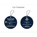Hanging car freshener for vehicle interior and small spaces, simple air freshener design