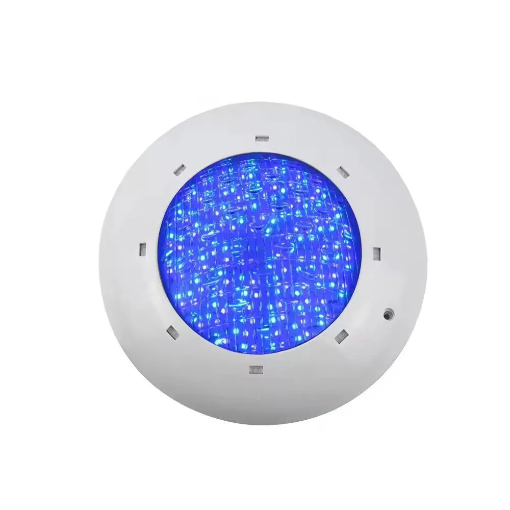 Round plastic wall-mounted underwater lamp 280mm diameter IP68 with RGB lighting