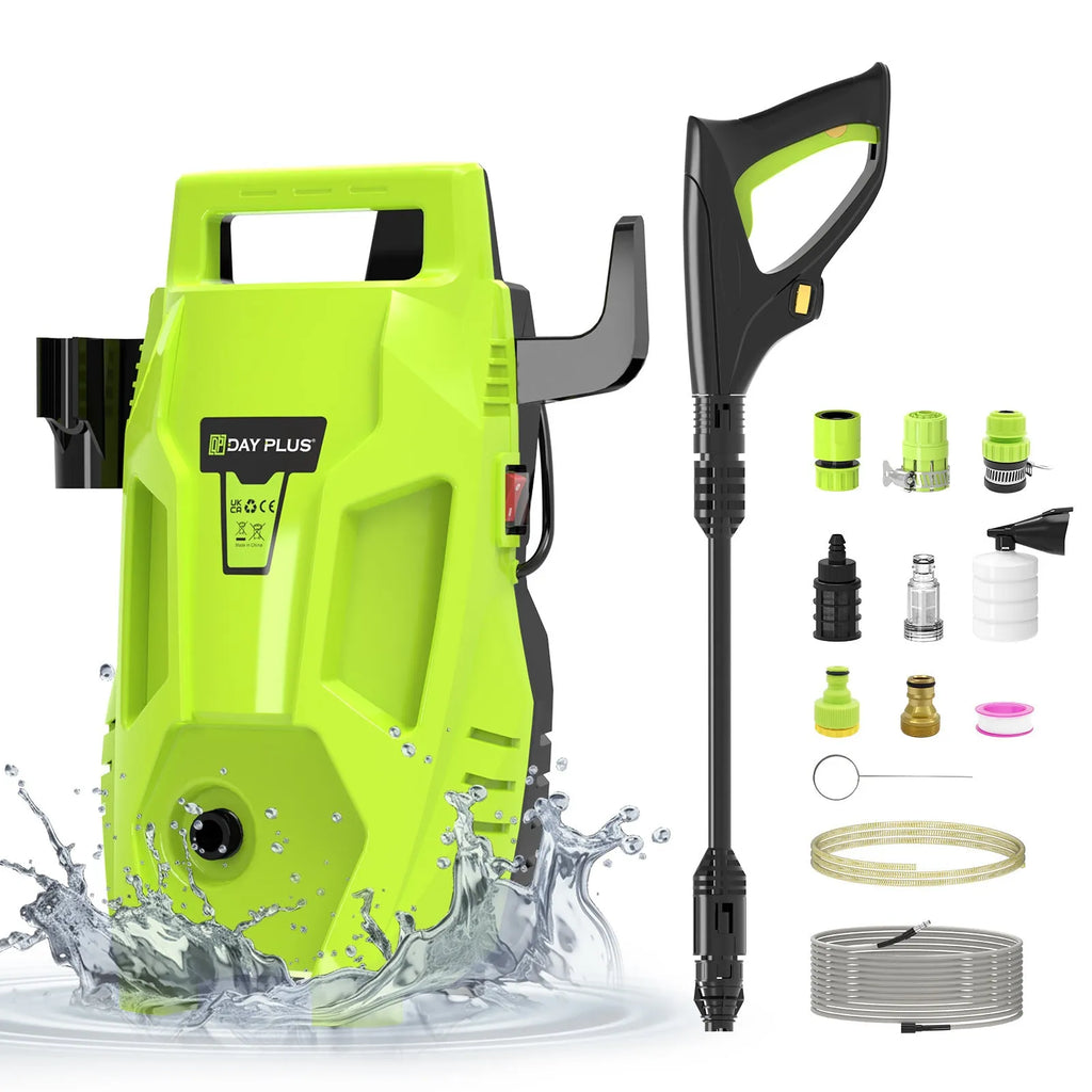 Portable AC high-pressure automatic water gun car washer with pure copper motor and three plug standard options