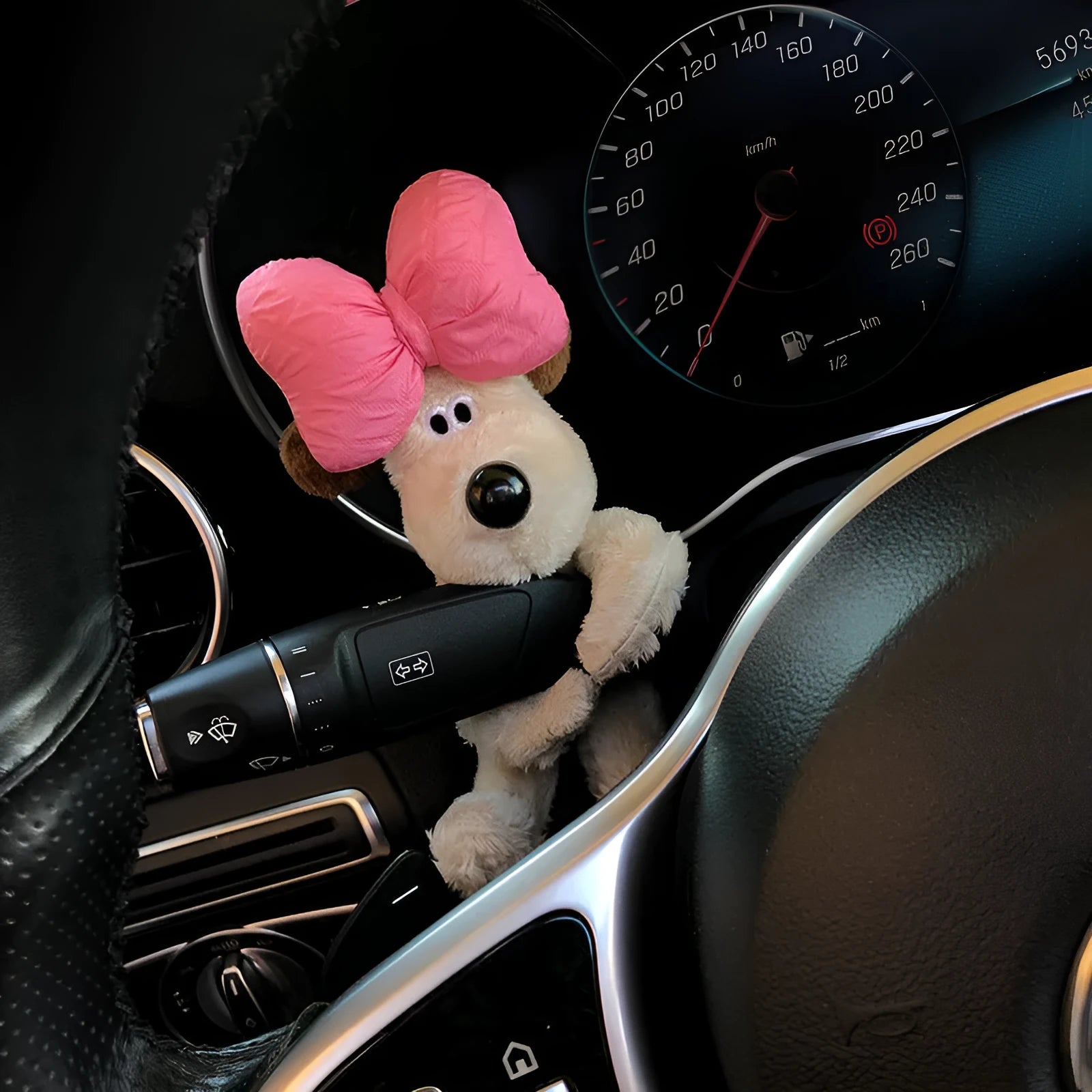 Cotton car dashboard decoration doll in cartoon animal design for pet and child safety