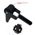 Shin trainer for calf ankle rehabilitation with iron foam construction and buckle for 50mm or 25mm barbell disk