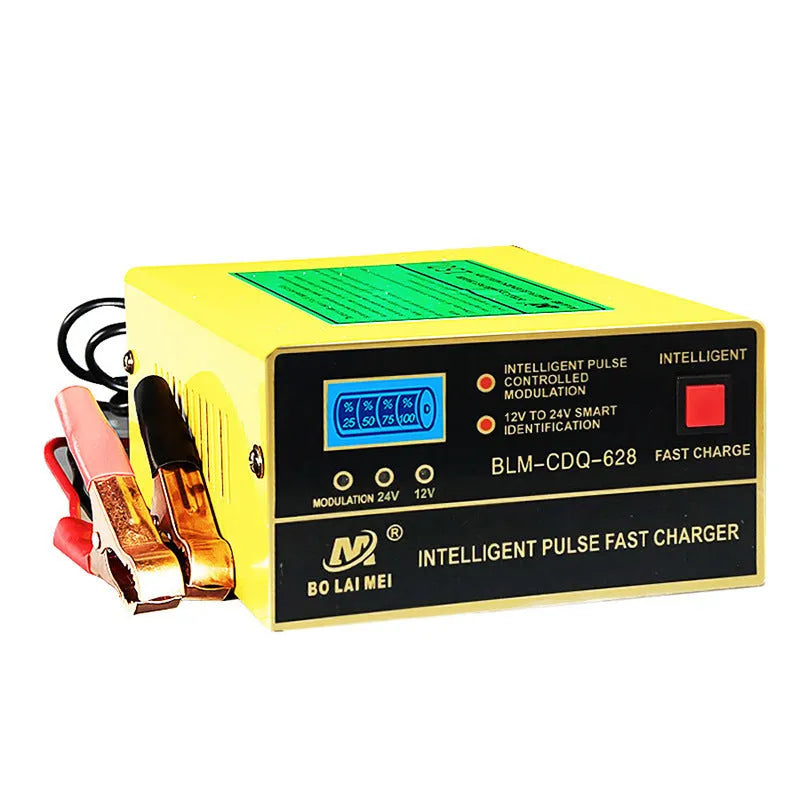 BT-168 car battery charger for 12V and 24V lead acid automotive batteries with American plug
