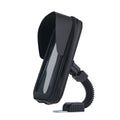 XL waterproof PU leather bicycle phone bag mounted on handlebars, showing sun visor and DFA colour options.