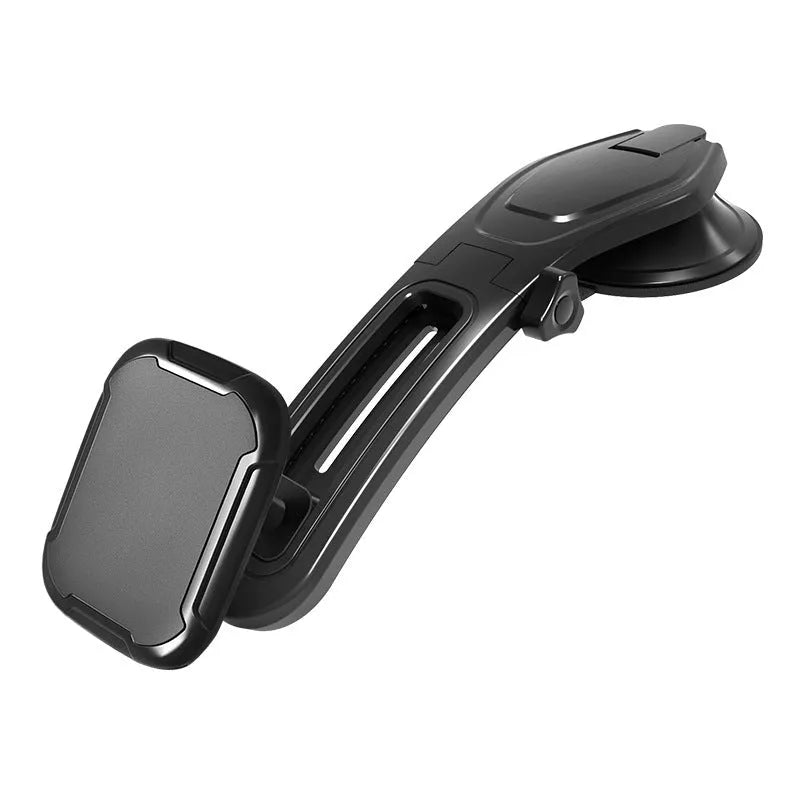 Car centre console magnetic suction cup bracket universal plastic phone holder black colour on dashboard