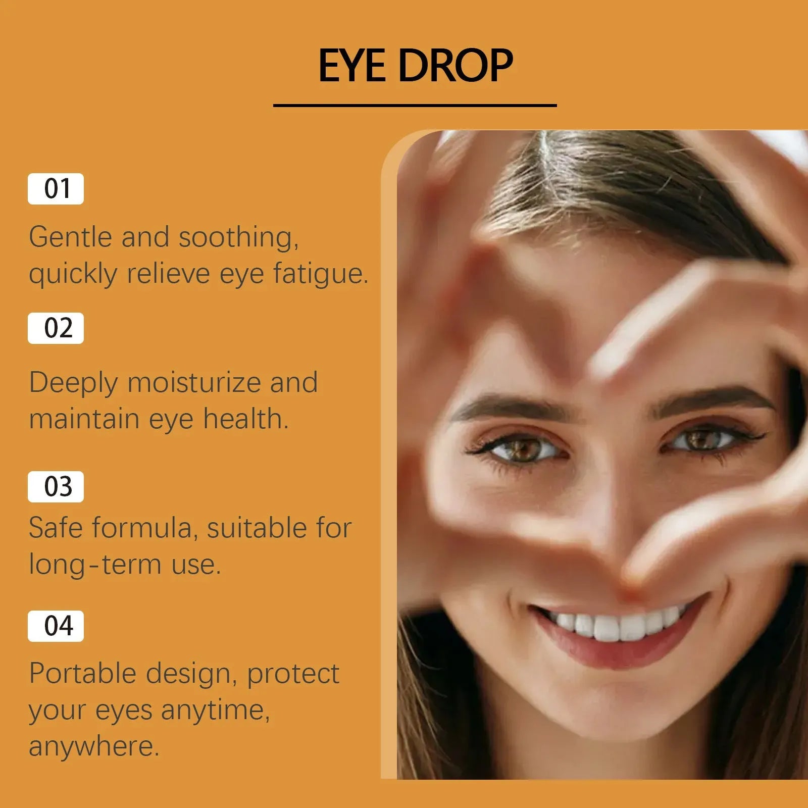 15ml bottle of Deep Fluid Honey Eye Drops for relieving dry, fatigued eyes.