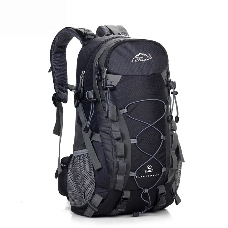 Green leisure sports backpack with 20-35L capacity for outdoor activities.