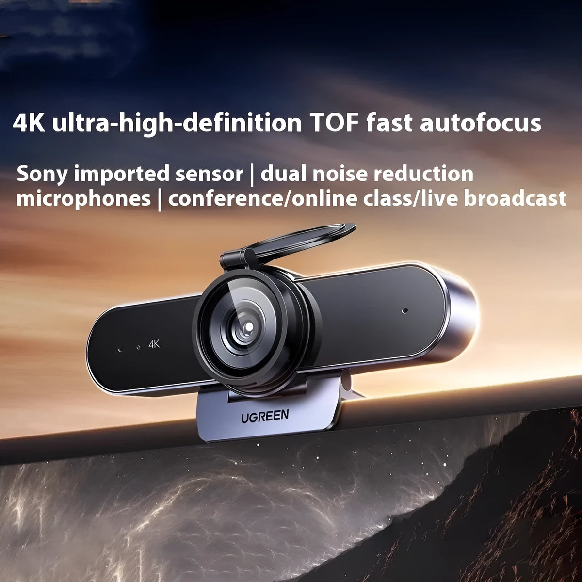 USB webcam with built-in microphone for home online classes, available in 200W to 800W and fixed or autofocus models