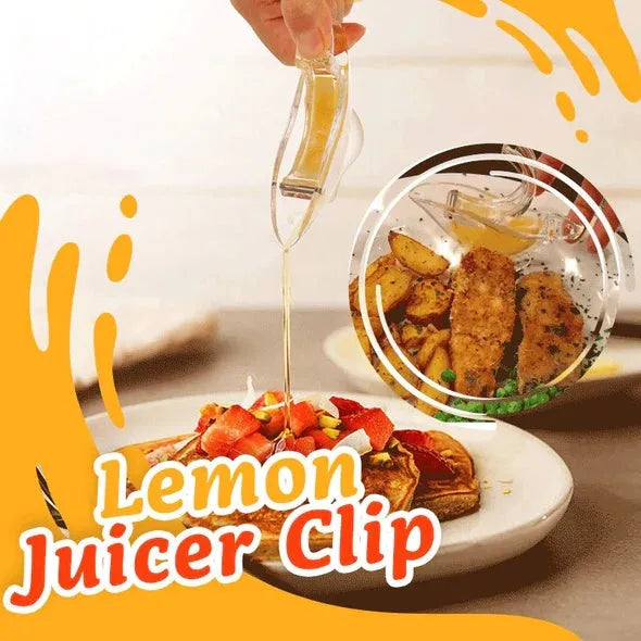 Transparent acrylic manual lemon juicer with bird shape design for squeezing lemon slices