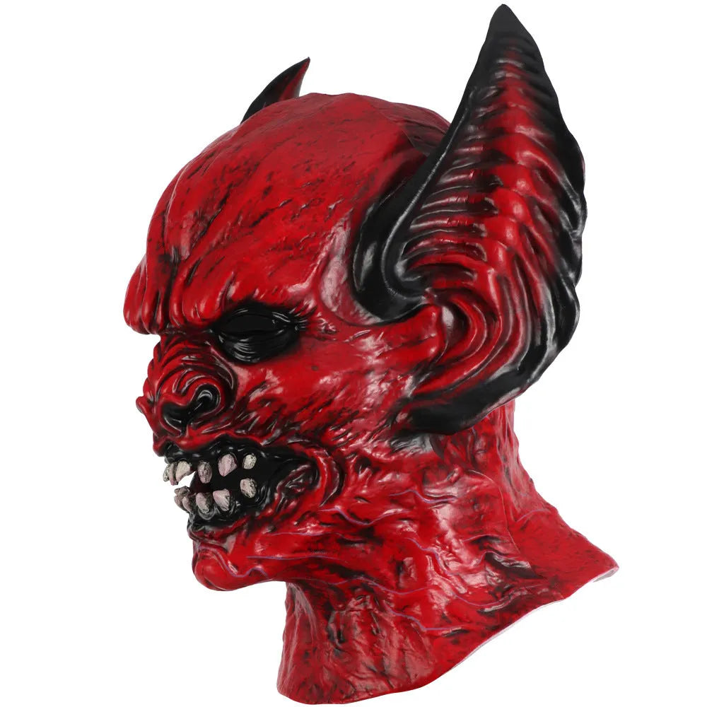 Red bat head cover Halloween costume mask made from RP foam for Christmas Easter Carnival events