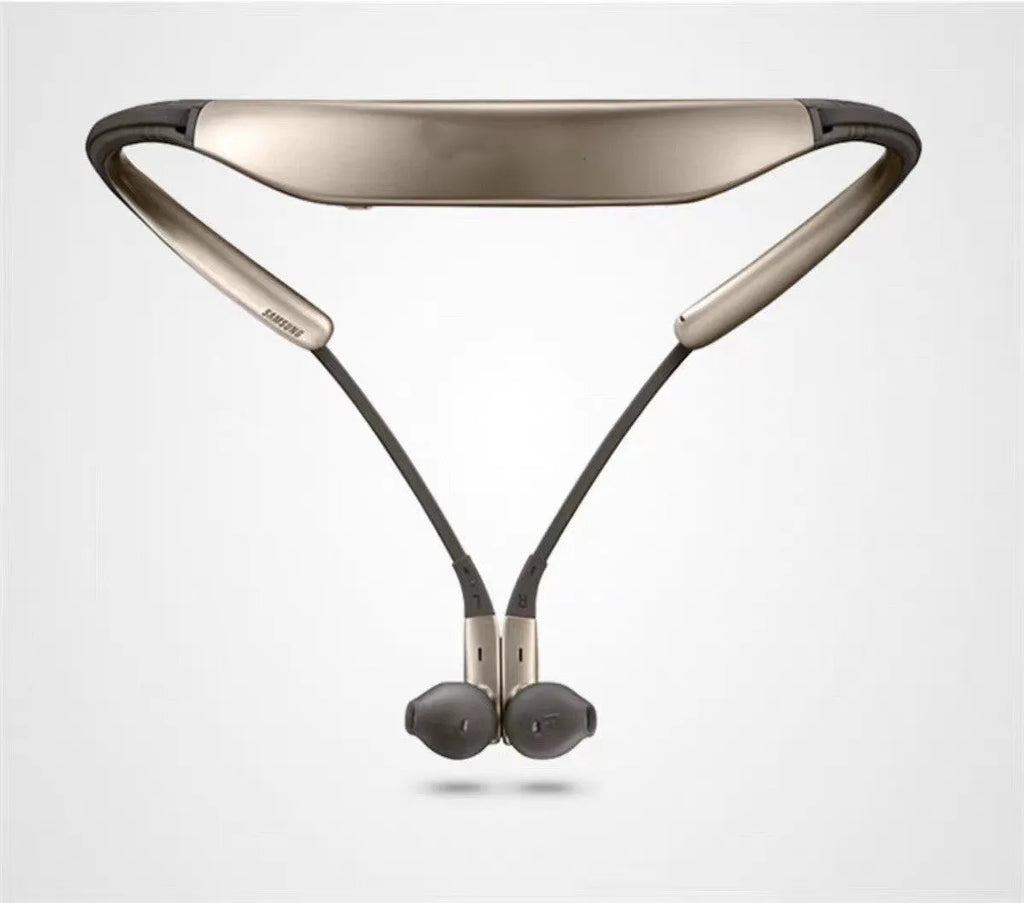 Bluetooth 5.1 sports running headset in black, blue or gold with microphone and bone conduction wear