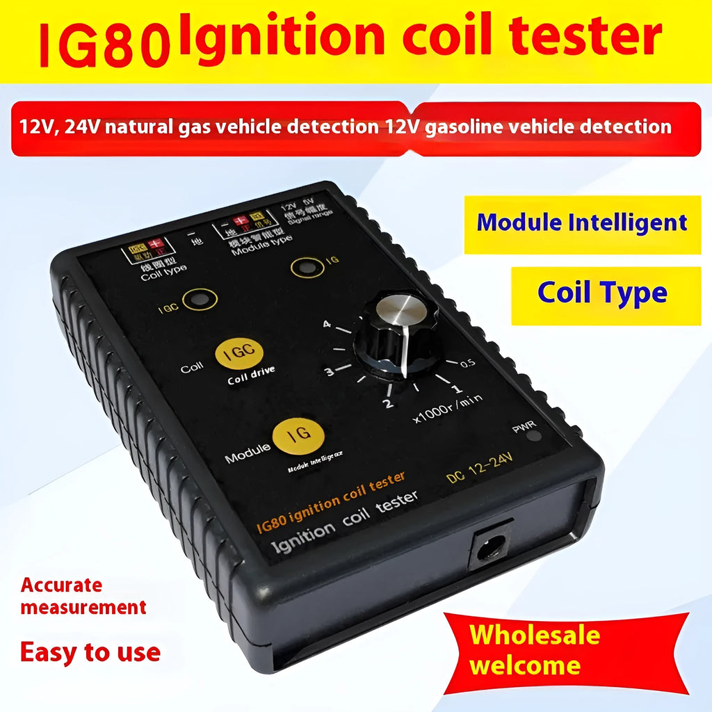 IG80 automobile ignition coil detector for natural gas and gasoline vehicles diagnostic tool