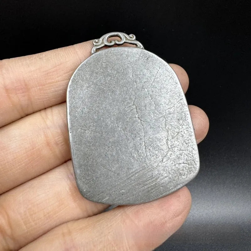 Iron Chinese style pendant ornament with Aryaacalanatha Yamantaka design